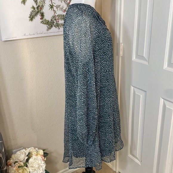 JOIE Ladies Artic Animal Spot Balloon Sleeve Dress Green Size Large‎ - Picture 7 of 15